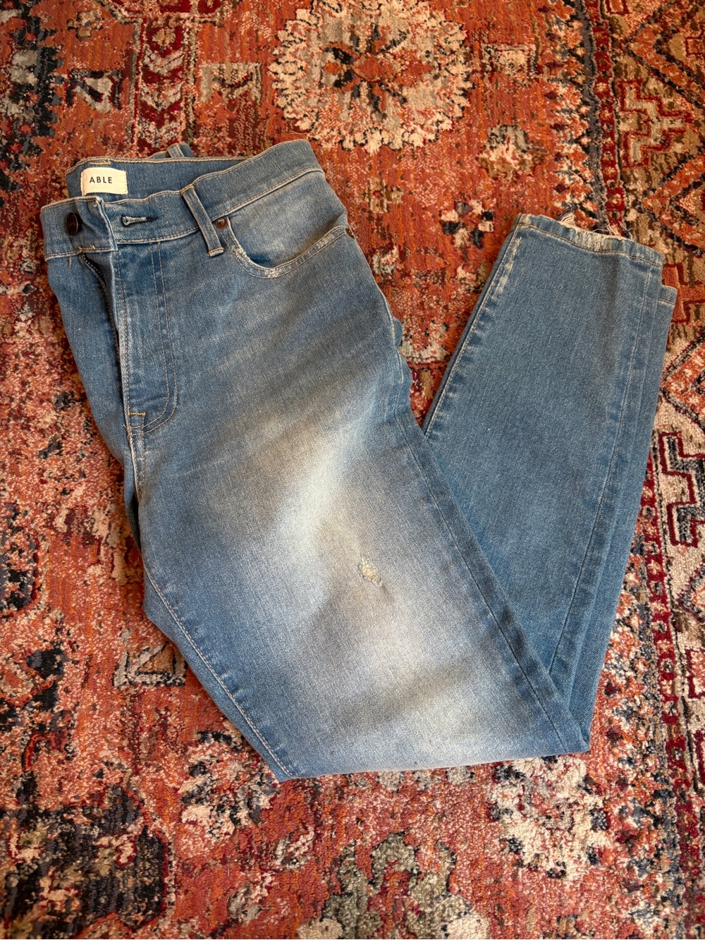 Able Women’s  Blue Denim Jeans - Classic Straight Fit